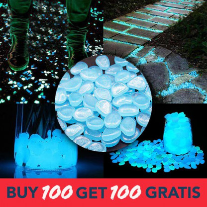 LUMINY dekorativní svítící kameny 100 ks + 100 ks ZDARMA