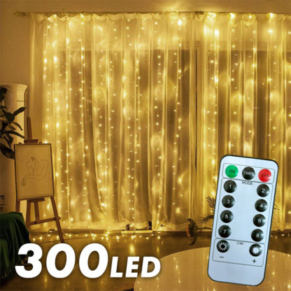Zářící LED závěs