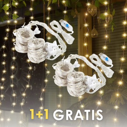 Zářící LED závěs 1+1 ZDARMA