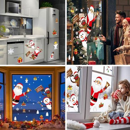 Vánoční statické samolepky SantaJoy 90+90 ZDARMA