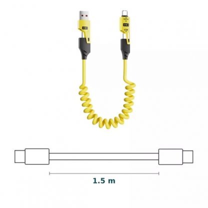 Chytrý multifunkční nabíjecí kabel 4v1 – FlexiCharge