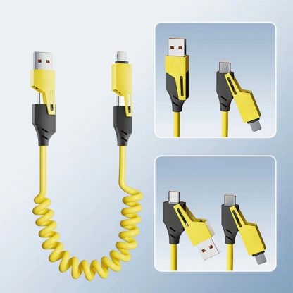 Chytrý multifunkční nabíjecí kabel 4v1 – FlexiCharge